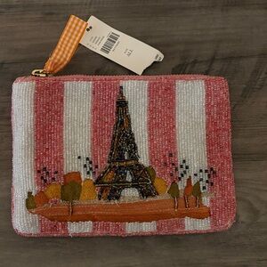 NWT Anthropologie Paris Beaded Clutch